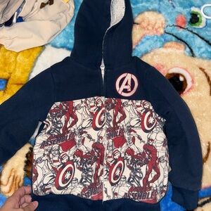Marvel Navy Jacket with Embroidered Logo